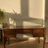 Louis XV style desk in solid oak
