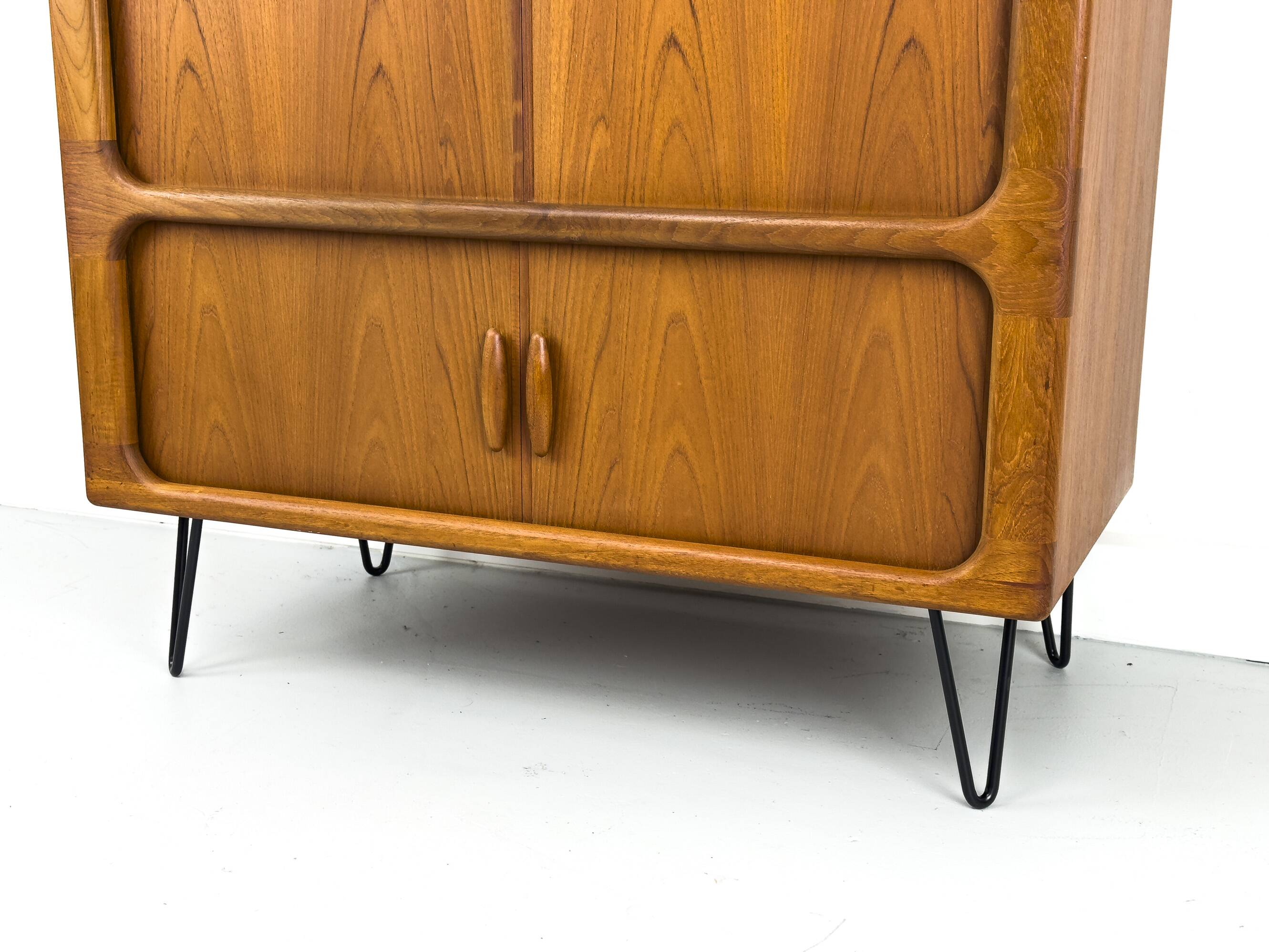 Danish Teak Hi-Fi Sideboard with Tambour Doors from Dyrlund, 1970s