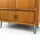 Danish Teak Hi-Fi Sideboard with Tambour Doors from Dyrlund, 1970s