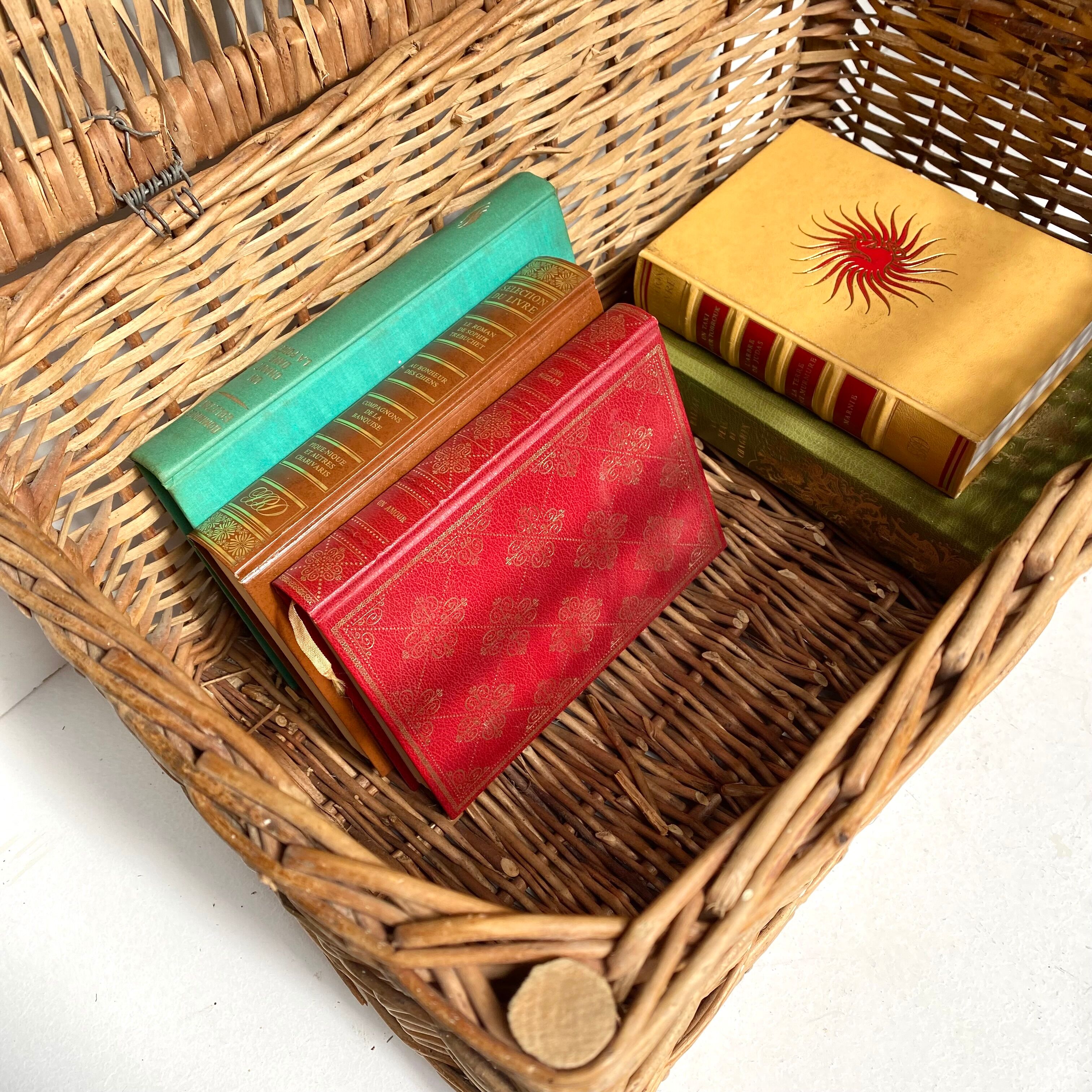 Vintage wicker trunk