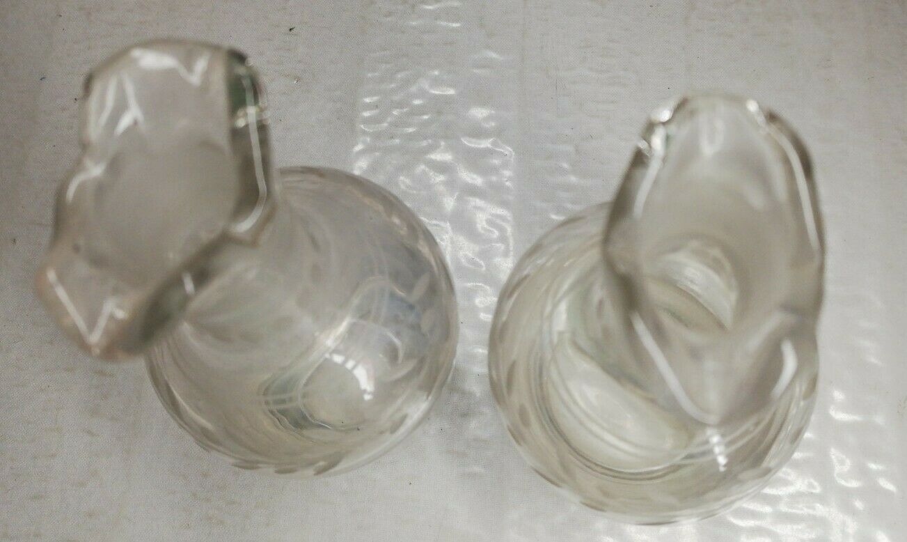 Old small glass bottle, collection, decoration, vintage h 15 cm