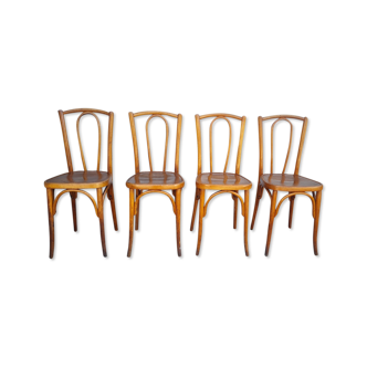 Set de quatre chaises bistrot fischel