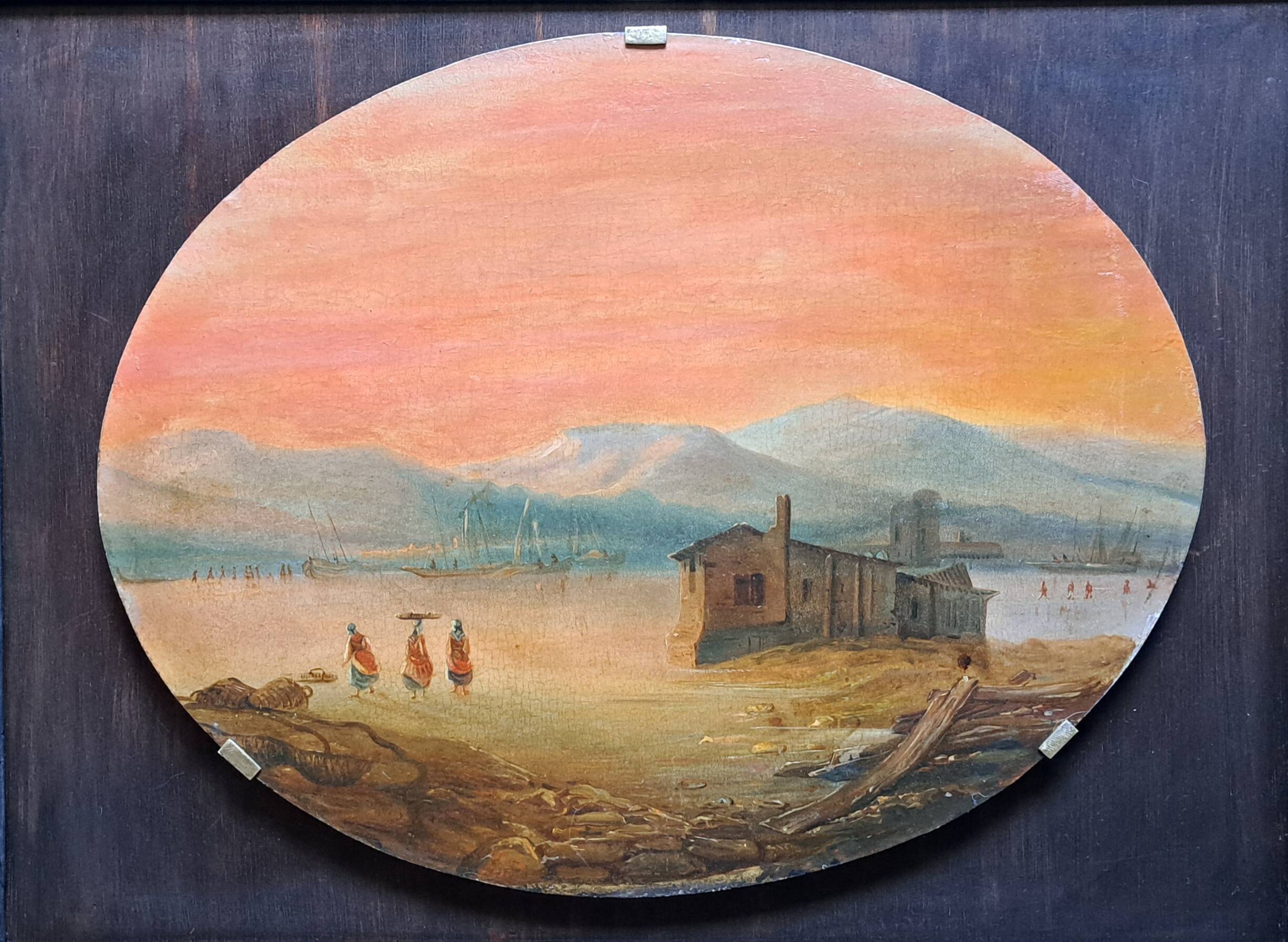 Impressionist painting - Signed seascape - 19th century Italian school