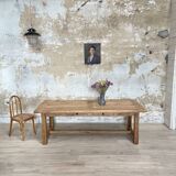 Solid oak farm table