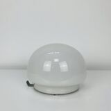 Vintage white opaline ball wall lamp, half sphere