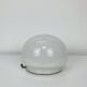 Vintage white opaline ball wall lamp, half sphere