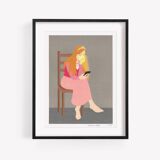 Signed art print - The Wait - 15x20 cm