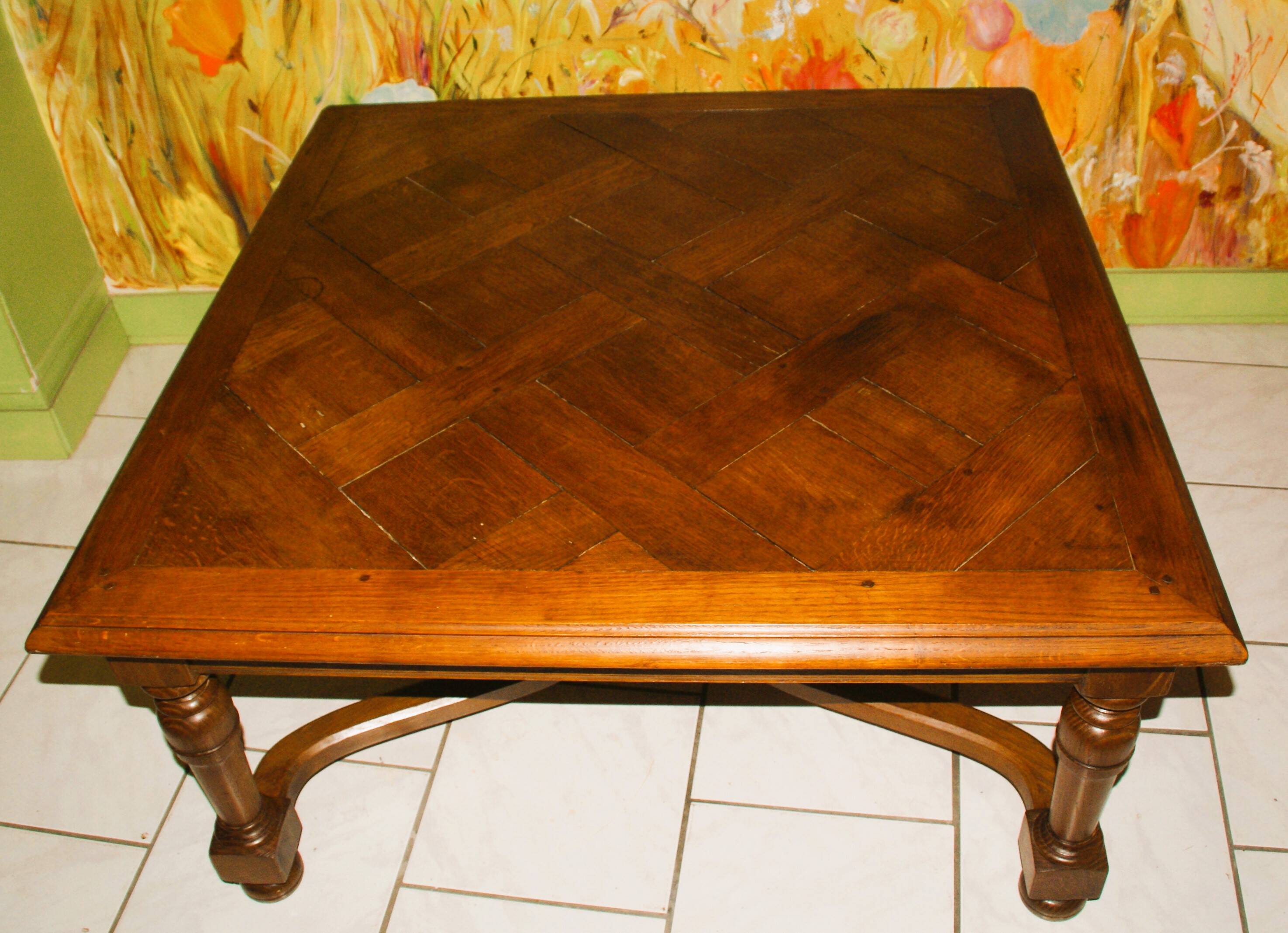 18th Century Versailles Parquet Coffee Table