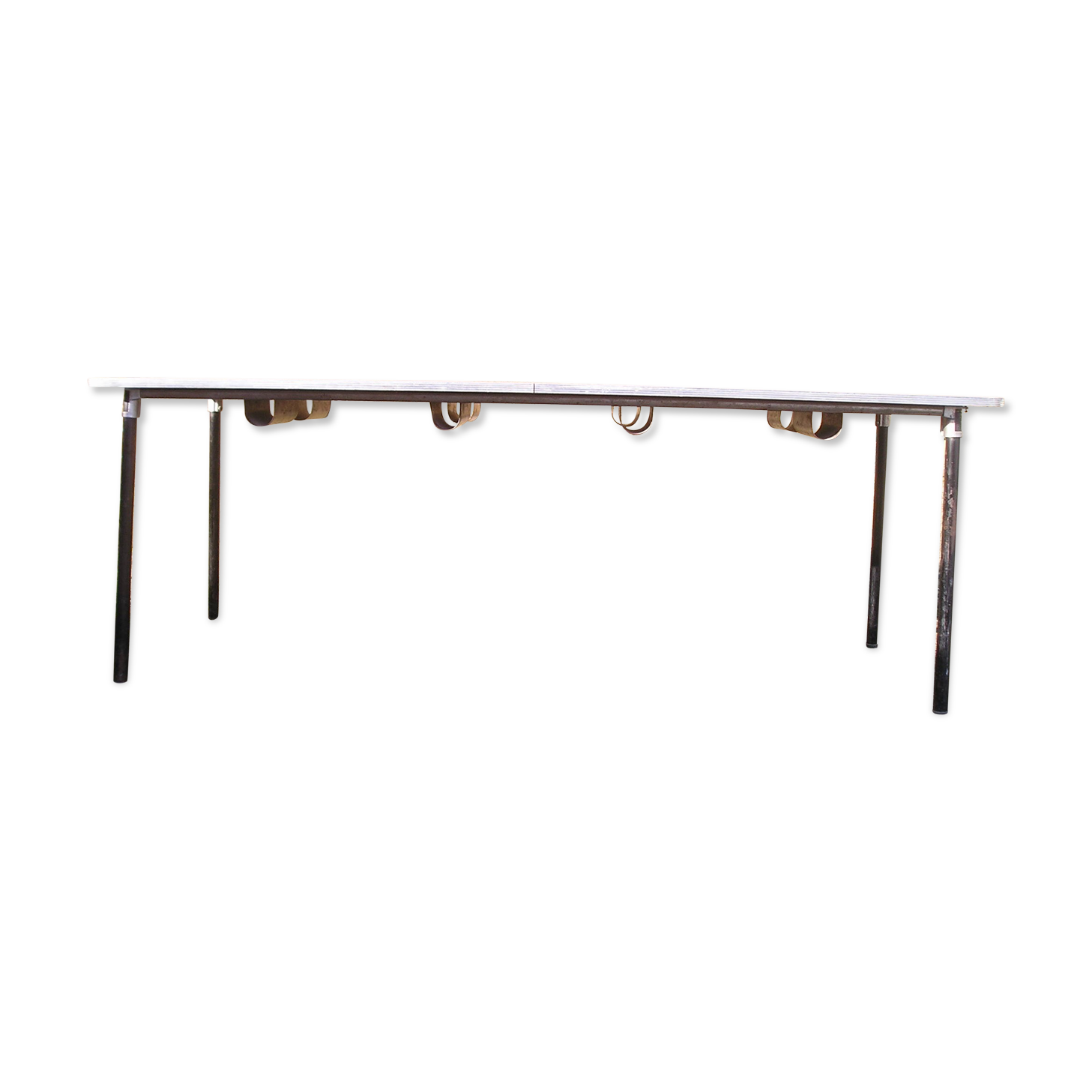 Mullca canteen table with towel holder, red formica, 60s/70s