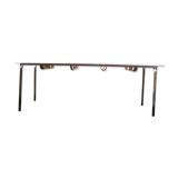 Mullca canteen table with towel holder, red formica, 60s/70s