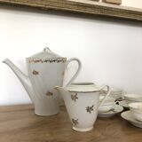 Tea or coffee service in Limoges porcelain