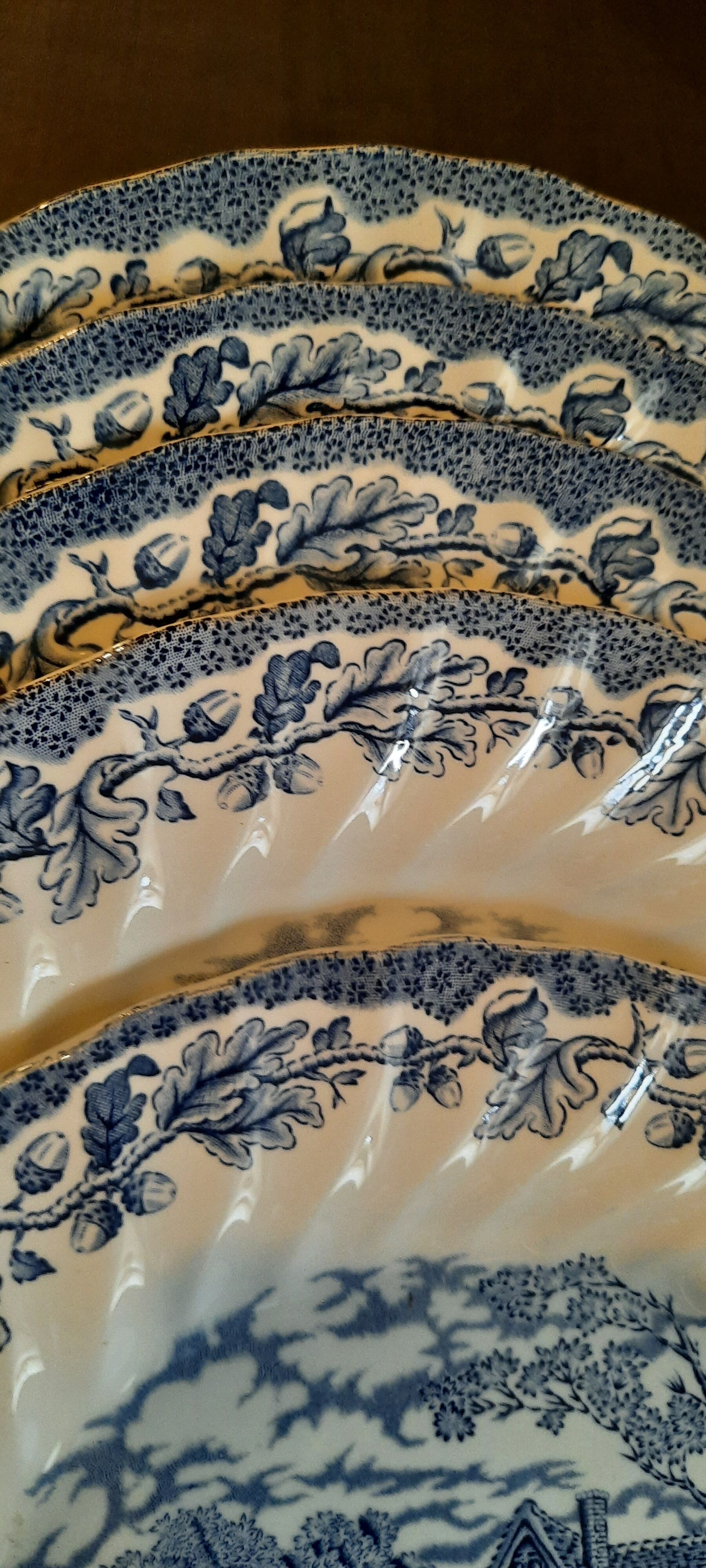 Faience anglaise Myott 5 assiettes plates,état neuf