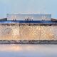 Rare glass flush mount by Kamenicky Senov, 1970s / Czechoslovakia