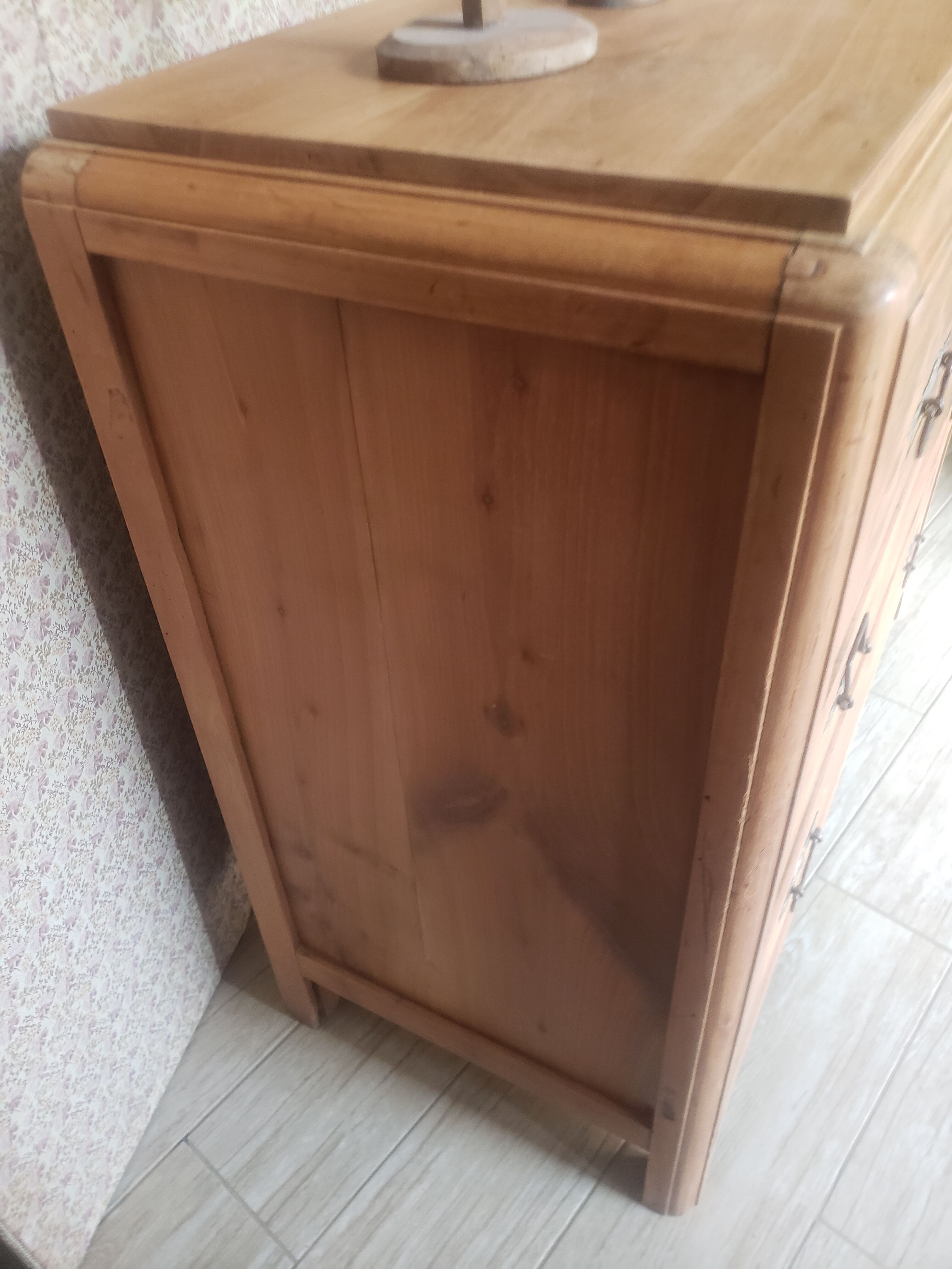 Solid antique cherry chest of drawers