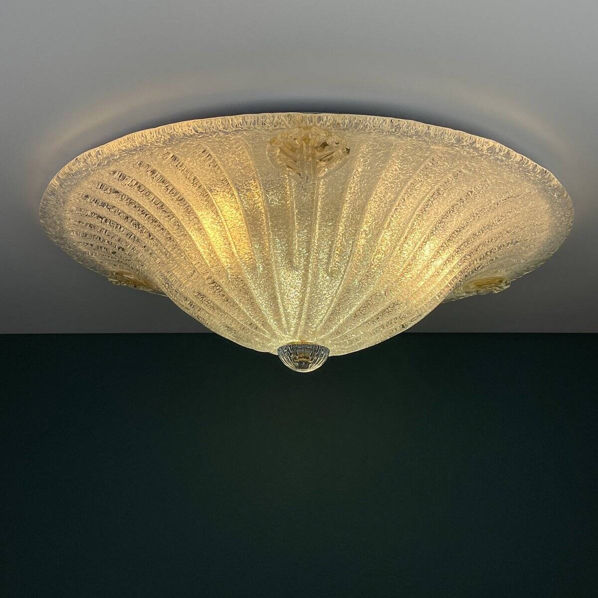 Murano Glass Ceiling Lamp, Italy, 1990s
