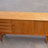 Vintage Scandinavian sideboard in blond oak 1960