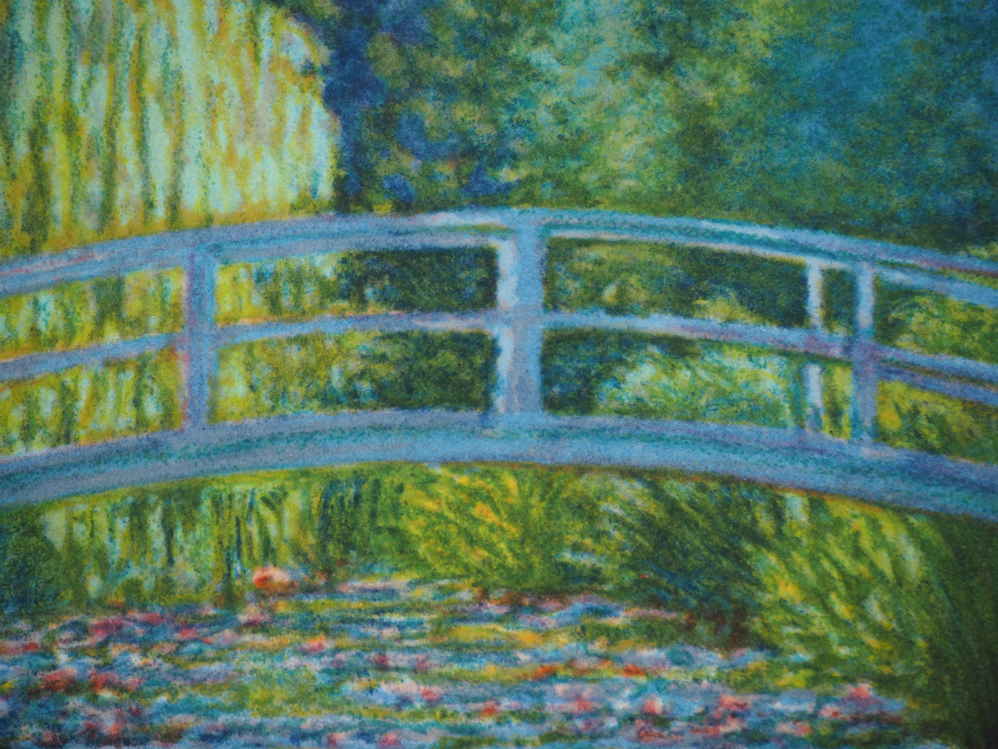 Claude Monet: Giverny, the pond with water lilies, signed lithograph.