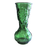 Large green glass vase from vintage Empoli Italy