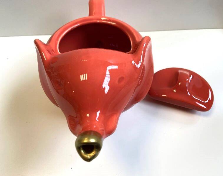Objet Publicitaire Emblématique Théière en Céramique Éléphant Corail Lipton