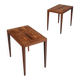 Severin Hansen side tables in rosewood Haslev Denmark 1960