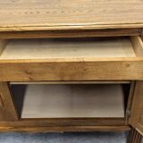 Brutalist oak sideboard by Joseph Savina circa 1950