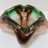 Mid-century Ashtray from Metallurgical Glass,by Glasswork Novy Bor,1960's.