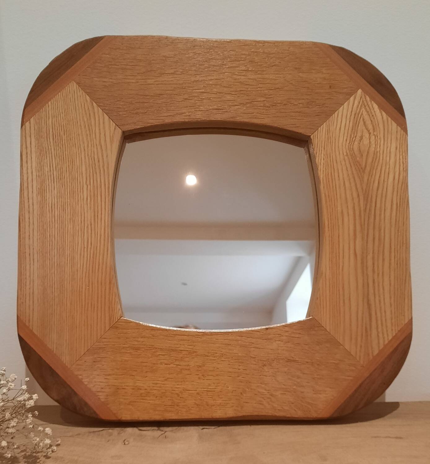 Wooden mirror