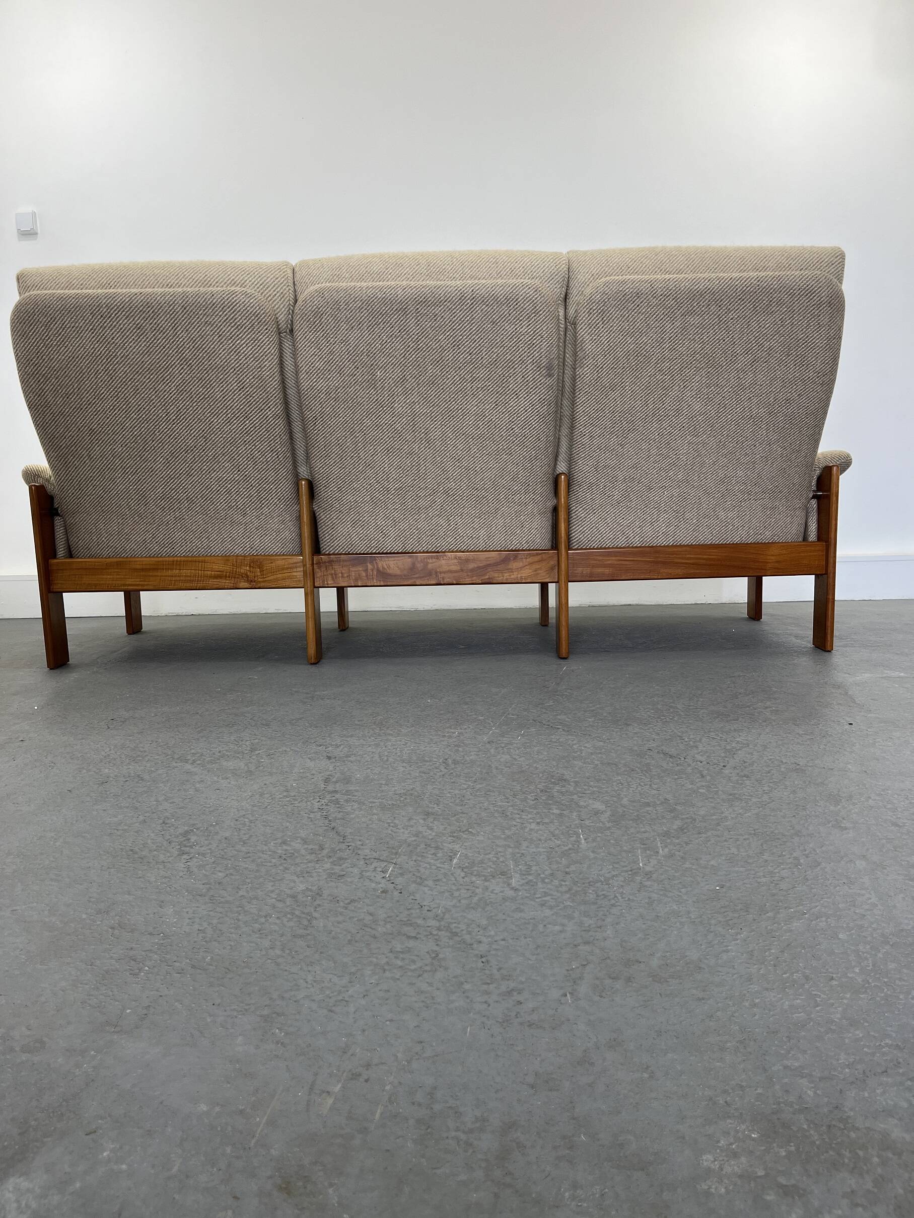 Svend Skipper Mobel Skippers Danish Mid-century Beige ,teak Sofa,1960s