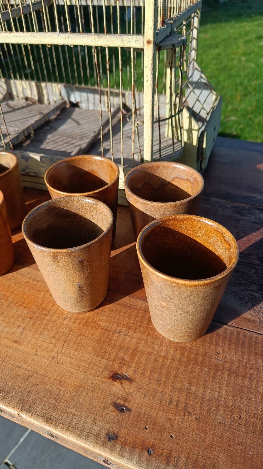 Digoin stoneware mugs