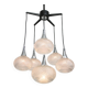 Vintage Italian Crystal and Chrome Chandelier, 70s
