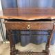 Art nouveau mahogany table with cut-out top
