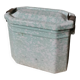 Vintage blue and white speckled enamelled metal lunch box