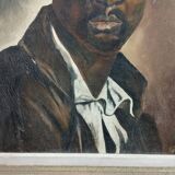 Painting portrait of man oil on canvas