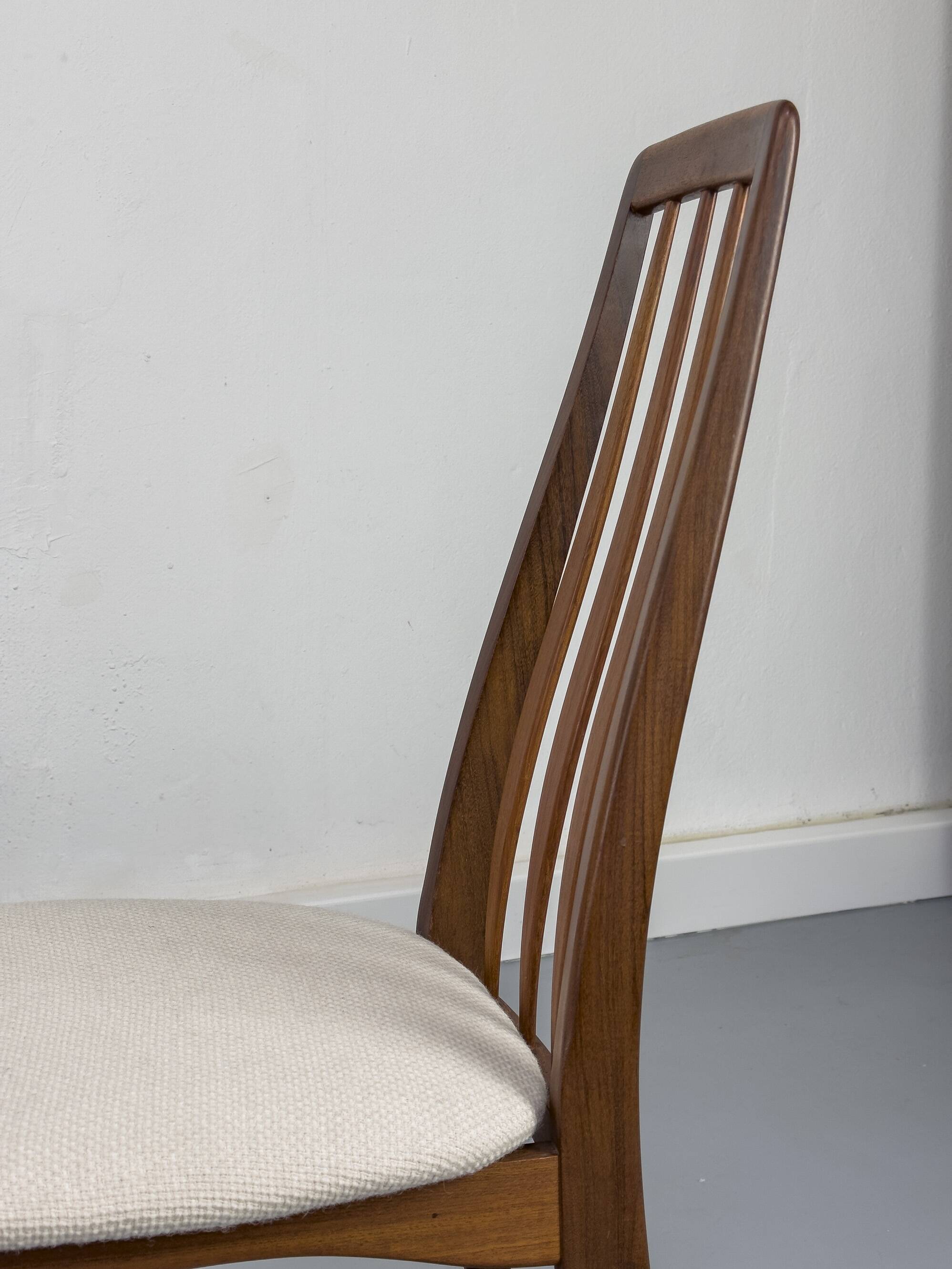 Chaises Eva en Teck par Niels Koefoed pour Koefoeds Hornslet, 1960s, Set de 6