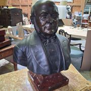 Bust of Jean-Baptiste Dujardin in bronze – Signed Parmer Fecit – 1889