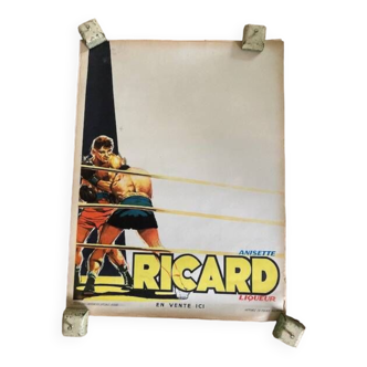 Affiche Ricard  boxe lithographie