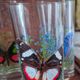 Set of 10 butterfly glasses from the Reims glassworks, vintage.