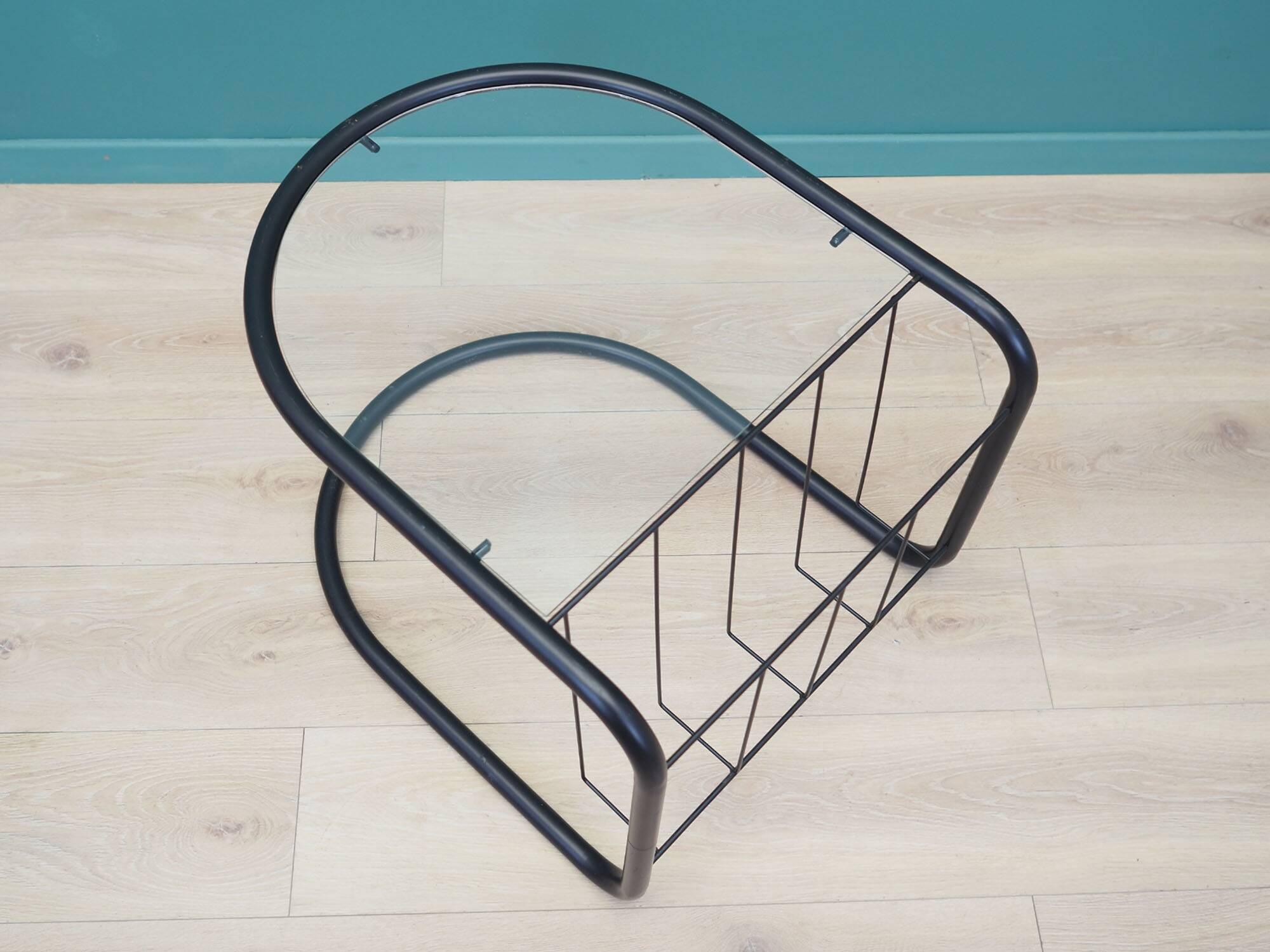 Glass coffee table, Danish design, 1970s, production: Denmark