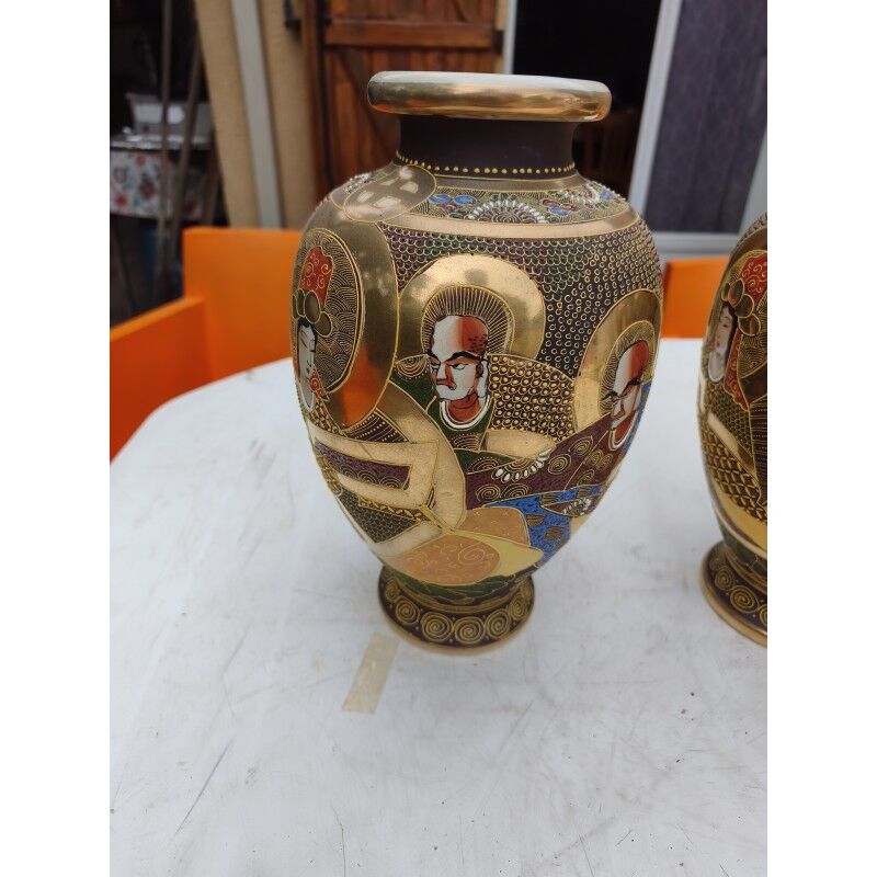 Pair of Japanese vases