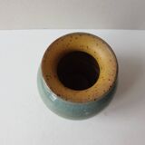 Small glazed ceramic ball vase Signed Alésia