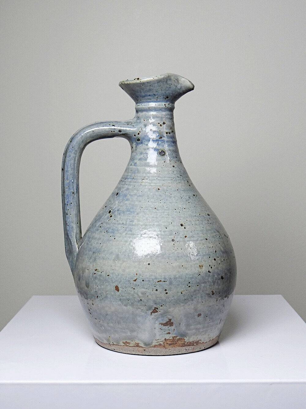 Small carafe, pitcher in vintage hand-turned Migeon La Borne Cher stoneware