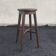 Tabouret haut en chêne massif, 1950