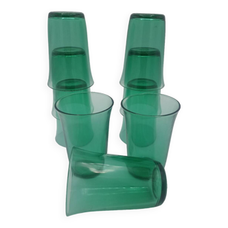 Lot of advertising glasses Huile Lesieur