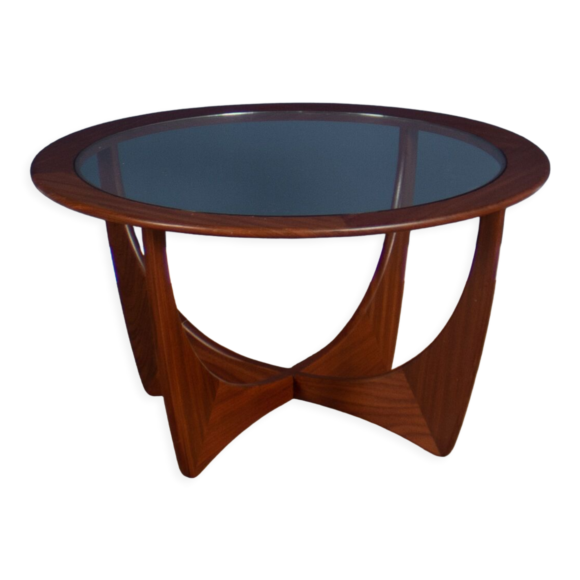 Retro Teak Round 'Astro' 'Fresco' Coffee Table By Victor Wilkins For G Plan