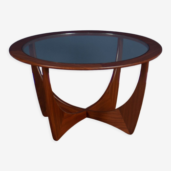 Retro Teak Round 'Astro' 'Fresco' Coffee Table By Victor Wilkins For G Plan