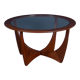 Retro Teak Round 'Astro' 'Fresco' Coffee Table By Victor Wilkins For G Plan
