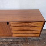 Scandinavian teak row design 1950 1960