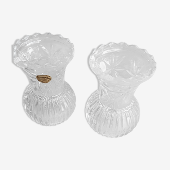 Paire de vases Cristal d'Arques