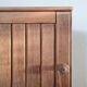 Small antique raw wood cupboard