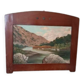 Antique Landscape Painting Oil on Canvas Ercole Benussi (Milan 1844)